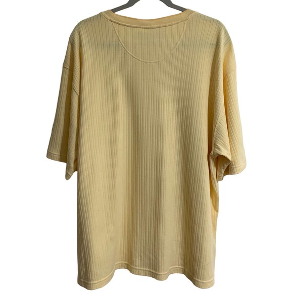 EUC, Consensus Sportswear Men’s Sz XXL Short Sleeve V-Neck Yellow Polo - Picture 5 of 9